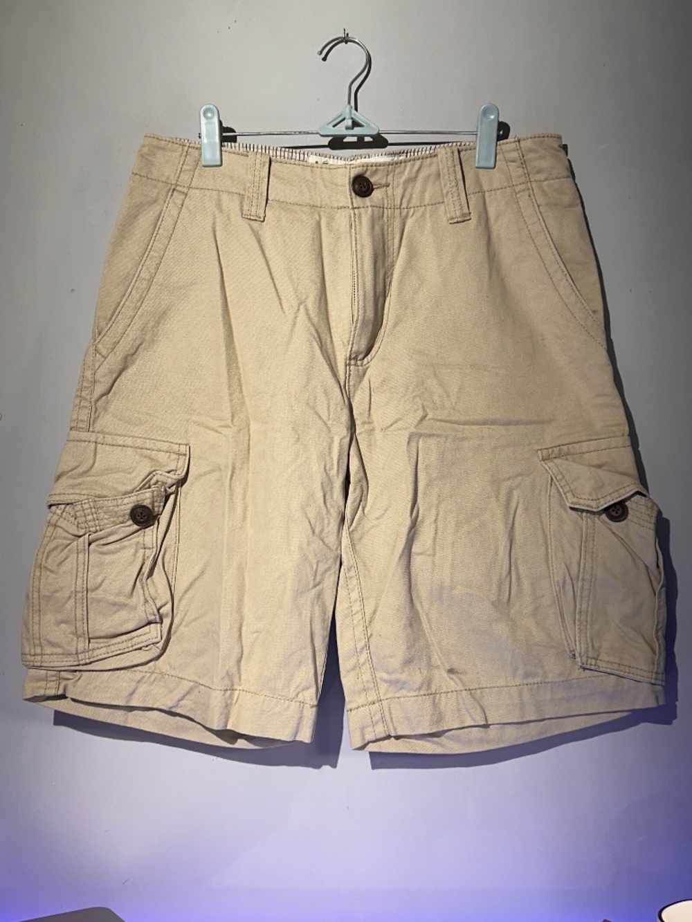 Men's Aeropostale Khaki Cargo Shorts, sz 30 (B31)